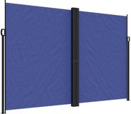vidaXL - Uittrekbaar windscherm - 220x1000 cm - blauw
