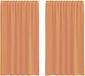 vidaXL - Voile gordijnen met roedezakken - 2 stuks - terracotta
