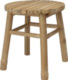 H&S Collection Krukje - bamboe hout - lichtbruin