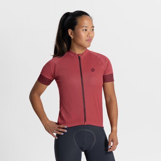 Rogelli Modesta Fietsshirt Dames - Korte Mouwen - Kersenrood - XL