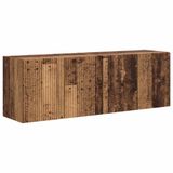 vidaXL TV-wandkast 2 stuks antiek hout 59,5 x 31 x 40 cm