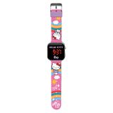 Kids Hello Kitty Kids Licensing Digitaal polshorloge voor meisjes met automatische armband van kunststof HK50201, roze
