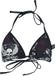 Rock Rebel by EMP Zwarte Triangel-Bikinitop Mix and Match met Uitneembare Pads - Dames - XL