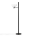 FLOS Lampadaire LED Nocturne F1 Bowl, noir, hauteur 206 cm