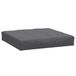 VidaXL Palletkussen 60x60x9,5 cm stof gemêleerd antracietkleurig