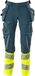 Mascot Accelerate Safe Pantalon avec poches holster 19131-711 - bleu pétrole foncé/jaune haute visibilité - C56 - 76