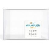 Wamsler Vitre 19872 - Verre Prismatique Pour Poêle À Bois - (85 + 351 + 74) X 320 Mm (l2+l1+l3 X H1) - 4 Mm