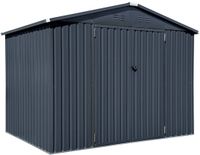 Spacemaker Gereedschapsschuur Metaal - 182x247x197 cm - Grijs