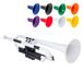 pTrumpet Plastic Trompet met 3C en 5C mondstuk en draagtas - Bb Student - Wit