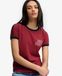 Superdry Athletic Essentials T-shirt mit Seitenstreifen Rot - Größe: 40