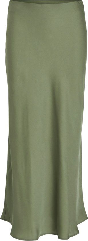 Vila Viellette HW Long Skirt - Noos - Women's Skirt - Oil Green - W40