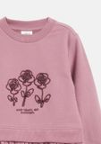 s.Oliver Sweatshirtjurk met glitterapplicatie en tule rok - Rose - Enfants