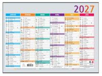 Exacompta - 34303E – kalender meerkleurig – 22 x 29,5 cm – halfjaarlijks 2025
