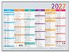 Exacompta - 34303E – kalender meerkleurig – 22 x 29,5 cm – halfjaarlijks 2025