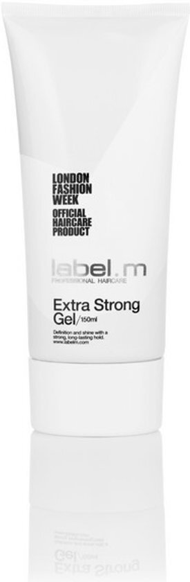 Label. M Extra Strong gel 150ml