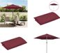 vidaXL Vervangingsdoek voor parasol 300 cm bordeauxrood