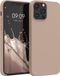 kwmobile telefoonhoesje geschikt voor Apple iPhone 12 Pro Max - Hoesje met siliconen coating - Smartphone case in cappuccino