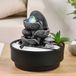 Binnenfontein Nature Bogata 21 cm hoog - Relax - fontein - interieur fontein - fontein voor binnen - relaxeer - zen - waterornament - cadeau - geschenk - kerst - nieuwjaar - origineel - lente - zomer - lentecollectie - zomercollectie - afkoeling - koel