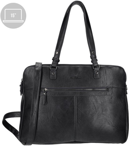Enrico Benetti Julia Dames Laptoptas 15 inch - Zwart