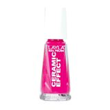 Layla Cosmetics Smalto Layla Ceramic Effect nagellak 10 ml Roze Glans