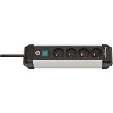 Brennenstuhl Premium Alu-Line stekkerdoos 4-voudig 1,8 m zilver / zwart