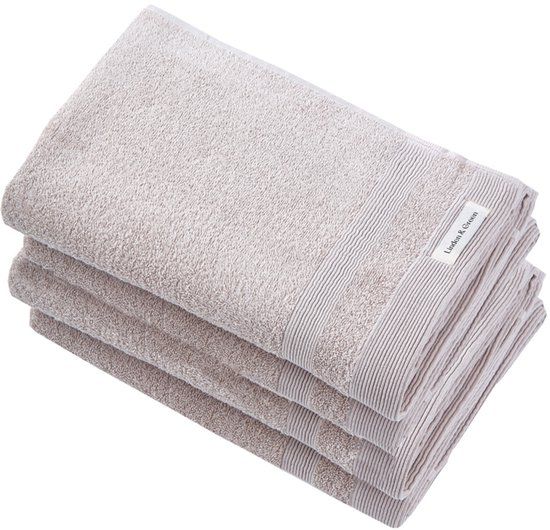 PandaHome Badhanddoeken - 4 stuks - 70x140 cm - 100% Katoen - Beige