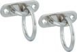AMIG Oogplaat met aanlegring - 2x - oogplaat 8 x 2.6cm - ring D4.5cm - rvs - vastzetplaat