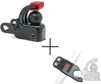 Hebie F1 karkoppeling inclusief adapter - Zwart