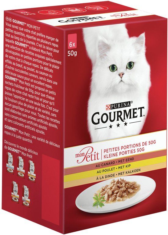 Gourmet Mon Petit - Gevogelte - Kattenvoer - 6 x 50 g
