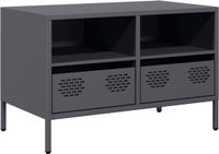 vidaXL Tv-meubel 68x39x43,5 cm koudgewalst staal antracietkleurig