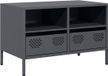 vidaXL meuble TV 68x39x43,5 cm acier laminé à froid anthracite