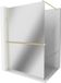 Mexen Kioto+ paroi de douche avec étagère Walk-in 140 x 200 cm, miroir, or brossé