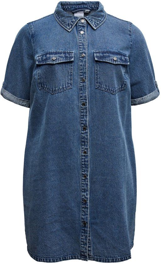 Vero Moda Curve Denim jurk VMCJENNIE Korte jurk