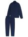 SCHIESSER Pyjama lang ' Selected Premium Warming ' donkerblauw