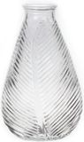 Bellatio Design Bloemenvaas - helder transparant glas - 14 x 23 cm - vaas