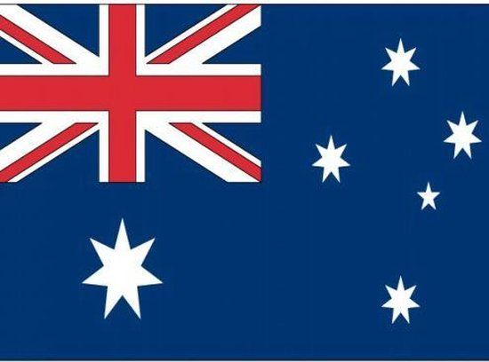 10x Australia Stickers 10 cm - Australian Flag - Party Decorations - Theme Party