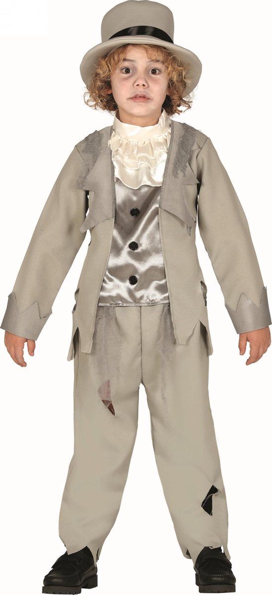 Guirca Ghost Groom Jr Costume Grey Polyester Size 98/104