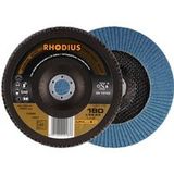 Rhodius 209666 LSZ F2 disque lamelle grain 40 acier inoxydable, acier 10 pc.