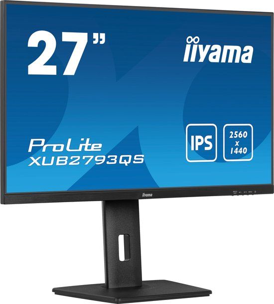 Iiyama ProLite XUB2793QS-B7 - 27 inch QHD IPS Monitor - 100Hz, Verstelbaar