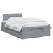 vidaXL Ottoman bed met matras, lichtgrijs, 120 x 200 cm, gestoffeerd