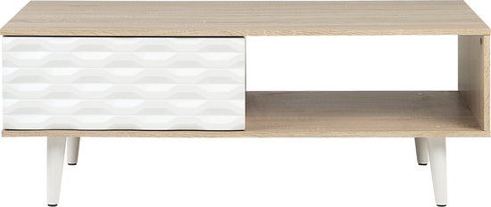 Beliani SWANSEA Salontafel - Lichte Houtkleur - Rechthoekig Design