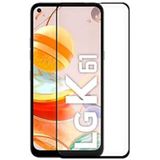Displaybeschermfolie LG Displaybeschermfolie van gehard glas voor LG K61 (Full 3D, Zwart)