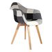 Silla The concept Factory Scandinavische fauteuil, patchwork, grijs