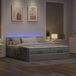 Maison Exclusive - Cadre de lit ottoman avec matelas taupe, 180x200 cm, textile