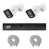NVR PNI NVR POE PNI House IP710J videobewakingspakket, 2 PNI IP515J camera's, 5 MP en kabel inbegrepen