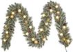 Black Box Trees Kaprun Kerstversiering met LED Verlichting - Guirlande met Dennenappels voor Feestdagen - Kerstslingers voor Schouw en Binnen - L270 x Ø25 cm - Goud, Groen