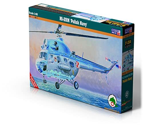 MisterCraft Modelbouwpakket Mi-2 RM Polish Navy schaal 1:48 plastic bouwpakket, bouwpakket voor montage, inclusief lijm, kunststofmodel, bouwhandleiding, 296 mm x 252 mm