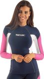 Seac RAA Long Evo rashguard dames - Roze/blauw/wit - XS