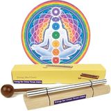 Yogi & Yogini Klankstaaf Chakra Healing 5e chakra-toon - 12.9 cm