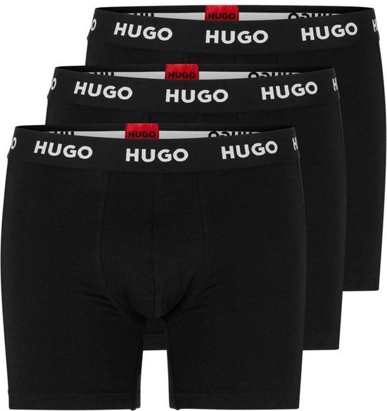 HUGO BOSS BOXERBR TRIPLET PACK - Black - Men's Boxershorts - Cotton - Spring/Summer 2023